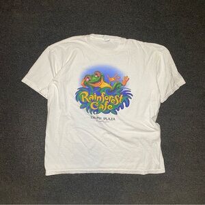 Vintage rain forest cafe Atlantic City graphic shirt size xl